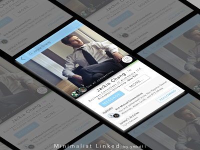 Minimalist Linked -  Business Social Media Networking Profile