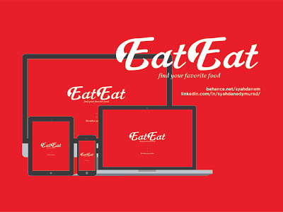 EatEat Design Promotion #4 branding design interaction design mobile app design mockup design syahdan ui user interface ux visual design