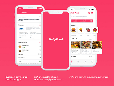 Dailyfood UI #2 app design mockup portfolio ui user experience user interface ux