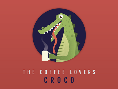 CROCO alligator coffee crocodile cup drink hot reptile tongue