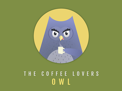 OWL bird coffee cup drink feathers hot owl tongue