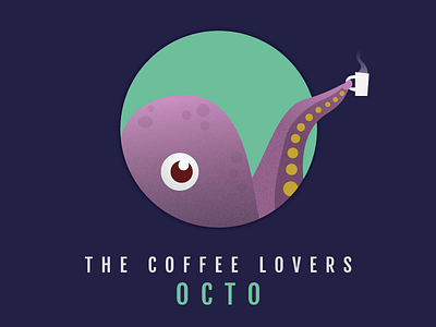 OCTO animal circle coffee drink hot marine octopus round tentacle