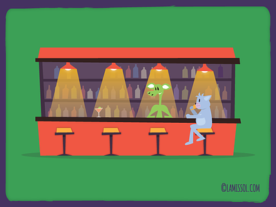 The Farago - Characters 2d adventure bar bartender cartoon cat drinking drinks platformer stools unity