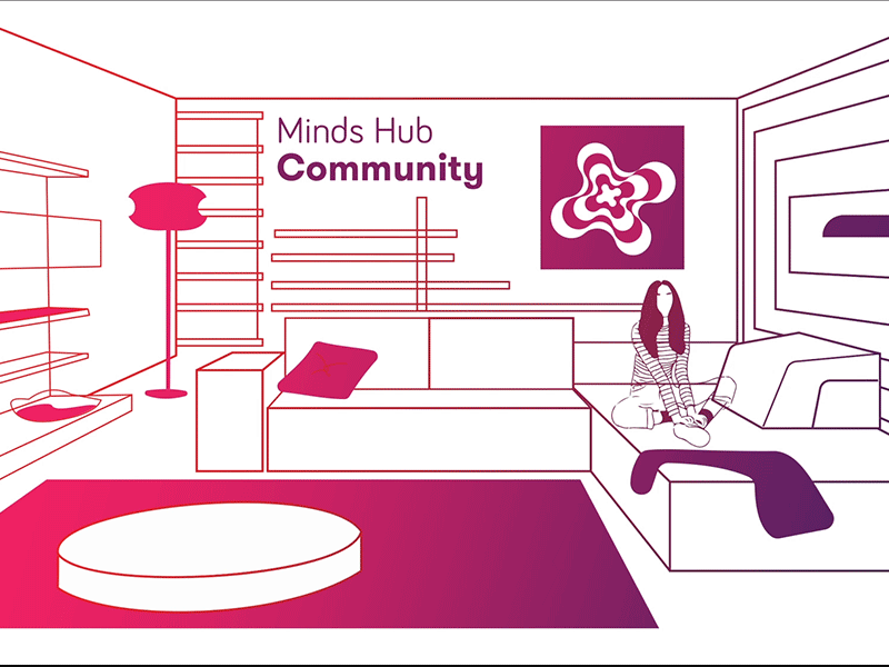 Minds Hub animation animation 2d chill community design illustrations ngo