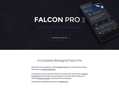 Falcon Pro 3 Website [WIP]