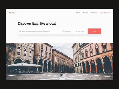 Become Local with Travel Website animation figma inspiration interaction landing page layout minimal principle travel travel website ui design uidesigner ux design web web app website website concept website design