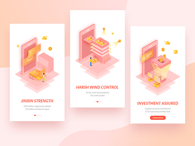 Daily design 10/100 Onboarding app design finance illustration onboarding ui