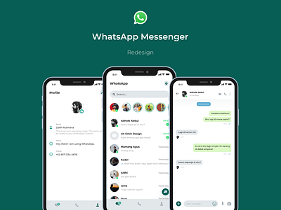 Whatsapp Messenger Redesign