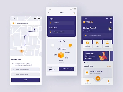 VegBox App | Exploration #2 android apps clean delivery design home home screen illustration location map mobile pickup price rates shipping ui uidesign userinterface ux uxdesign