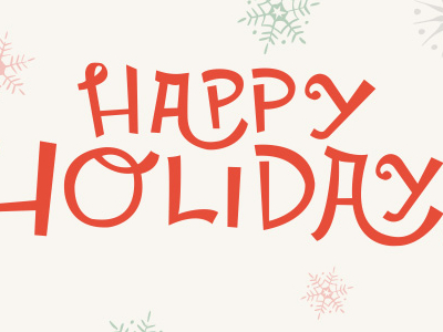 Happy Holidays Lettering by Albert Antiquera on Dribbble