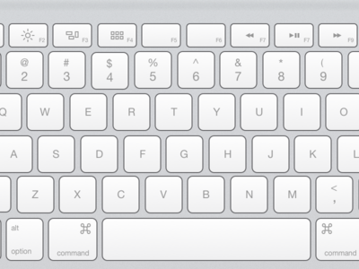 Vector Apple Keyboard in Sketch by Albert Antiquera - Dribbble