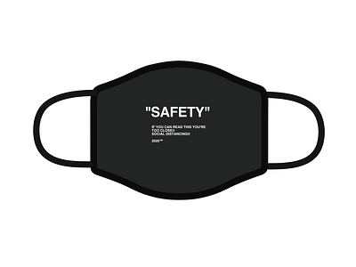 "Safety" (Design For Good Face Mask Challenge) corona covid 19 design face facemask helvetica mask