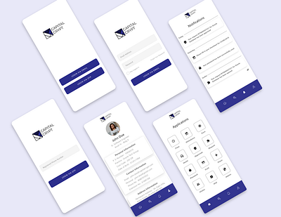 Employee App app corporate design ui uiux