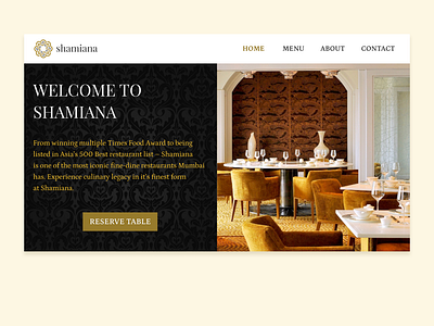 Restaurant Landing  Page