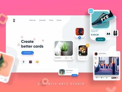 UI kit website layout design figma typography ui ux