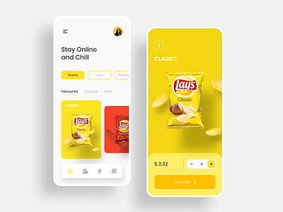 Snacks App UI