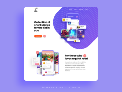 Stories app web UI design by Niyesh Shaji 🏅 on Dribbble