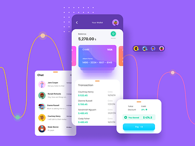 Payment and Transaction screens  Mobile UI