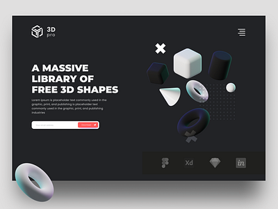 library of free 3D shapes