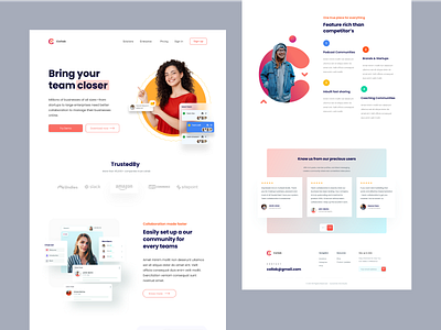 Collab Web UI Design by Niyesh Shaji 🏅 on Dribbble