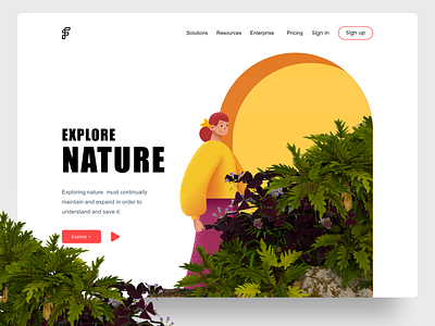 Website Design - Explore the Nature