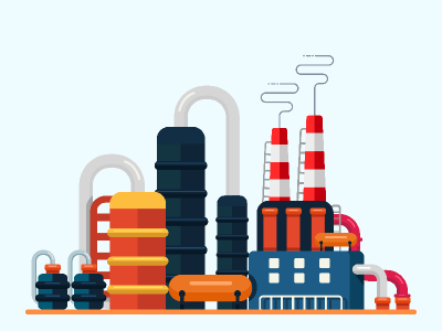 clipart oil refinery