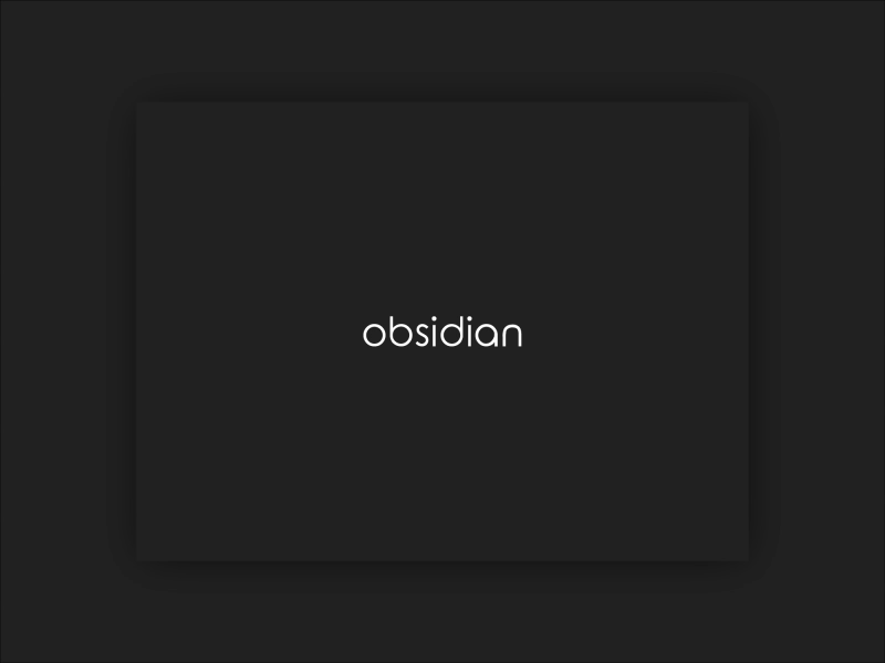 Obsidian Brand Logo design