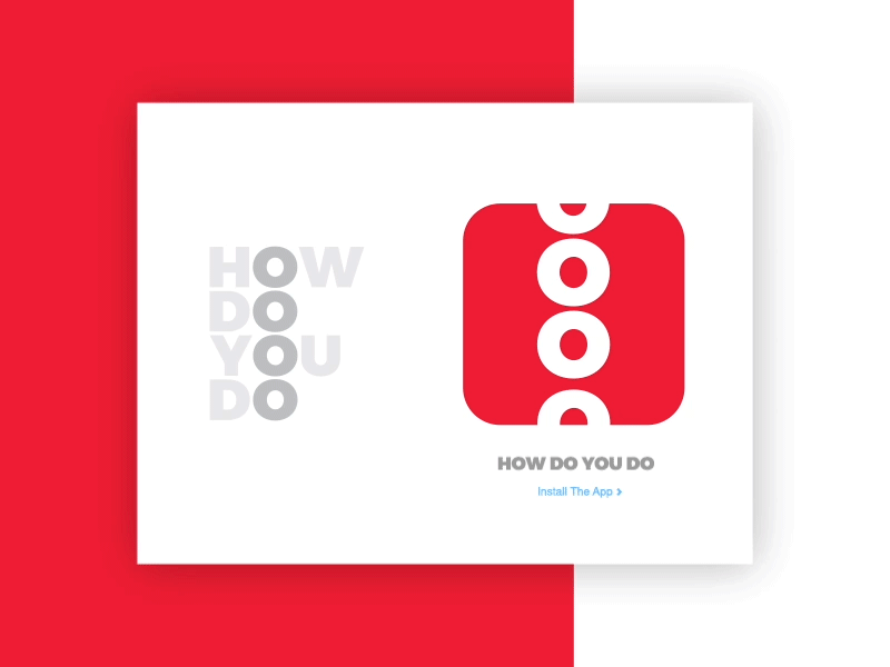 How do you do - App icon design