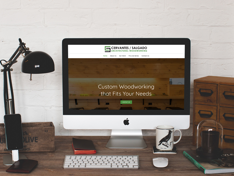 CS Woodwork Wordpress Website Branding Logo By Sarah Cervantes On Dribbble