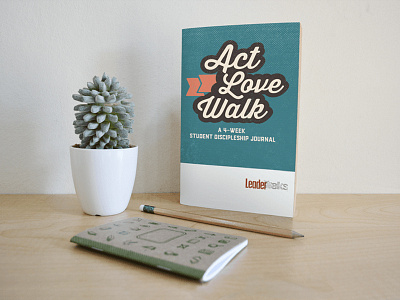 Act Walk Love Journal Design book cover book design church cover design graphic design illustrator indesign journal ministry