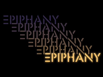 Epiphany adobe church church website illustrator light light up ministry neon sermon typography