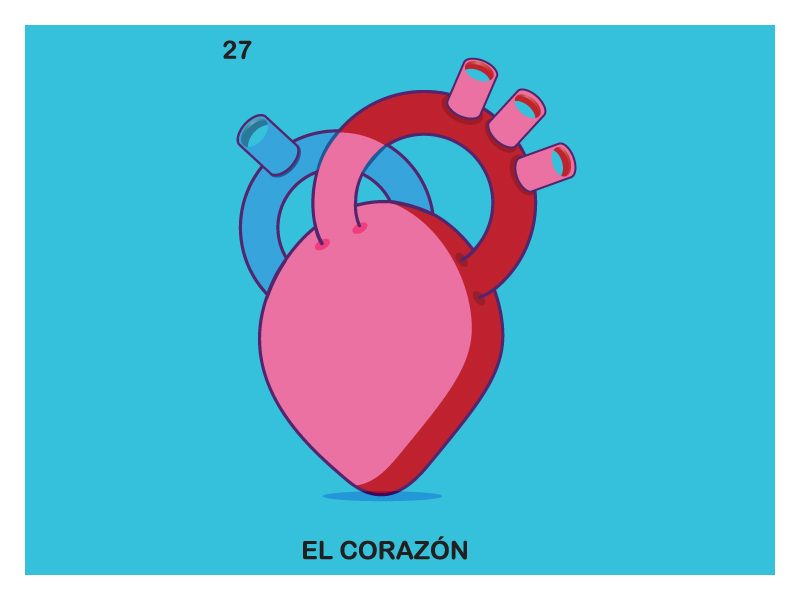 El Corazon Loteria By Sarah Cervantes On Dribbble