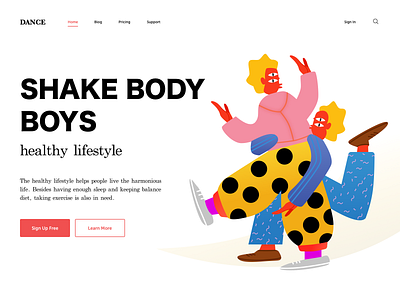 Healthy lifestyle design illustration vector web