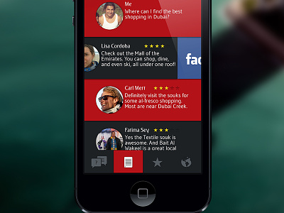Conceptual inflight service app for Emirates app emirates facebook iphone photoshop share swipe
