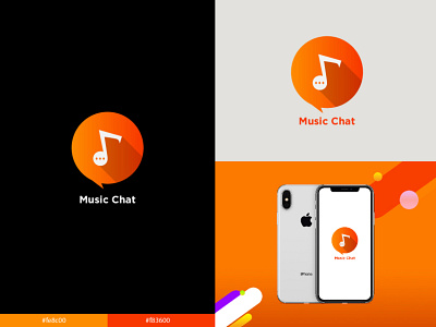 Music Chat Logo Design abstract bubble business button chat communication creative design icon internet logo media message mobile modern music social symbol vector web