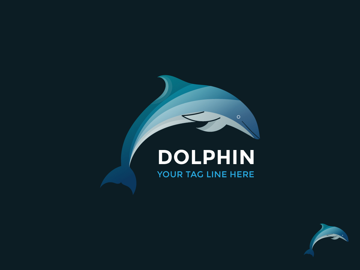 Dolphin logo vector illustration by Fahim Ahmed on Dribbble