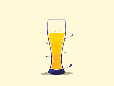 glass beeer animation beer beer art beer label design flat design glass beeer graphic design icon illustration logo vector