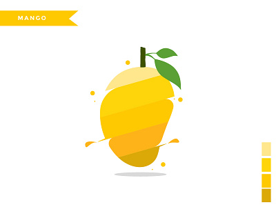 Mango branding character design flat design graphic design icon illustration logo vector web
