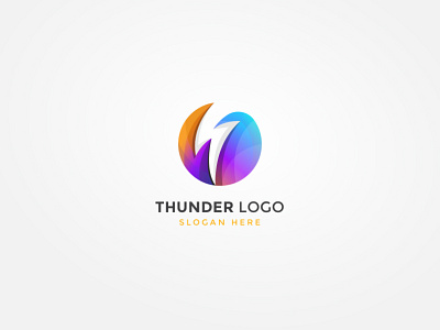 Thunder logo brand branding design flat flat design graphic design icon illustration logo thunder thunder logo vector