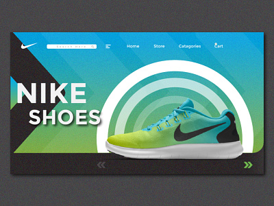 NIKE Landing page design app branding design flat design graphic design landing page design nike nike air nike shoes shoes web typography ui ux web