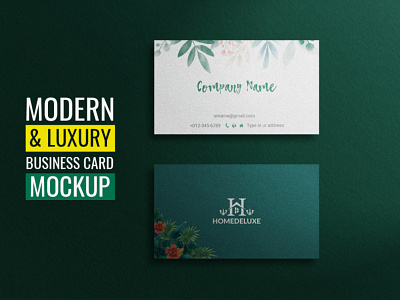 Modern  luxury business card mockup  Psd