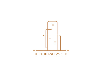 The Enclave app brand branding design flat flat design graphic design icon identity illustration illustrator ios logo minimal mobile ui ux vector web website