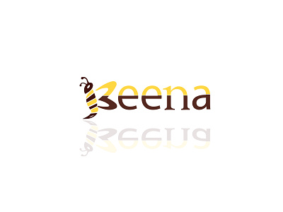 Beena 3d app bee logo beena brand branding character design flat graphic design icon illustration logo typography ux web