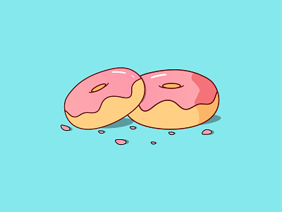 Donuts design donut donut design donut lover drawing graphic design illustraion illustration logo pink sweet testy donuts vector