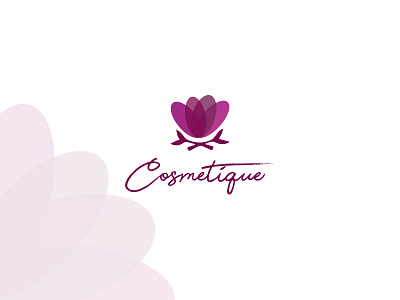 Cosmetique app brand branding cosmetique design flat flat design flower graphic design icon logo minimal typography vector website