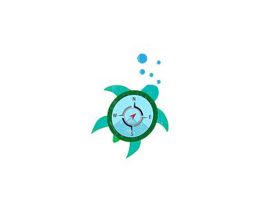 creative tortoise compass logo