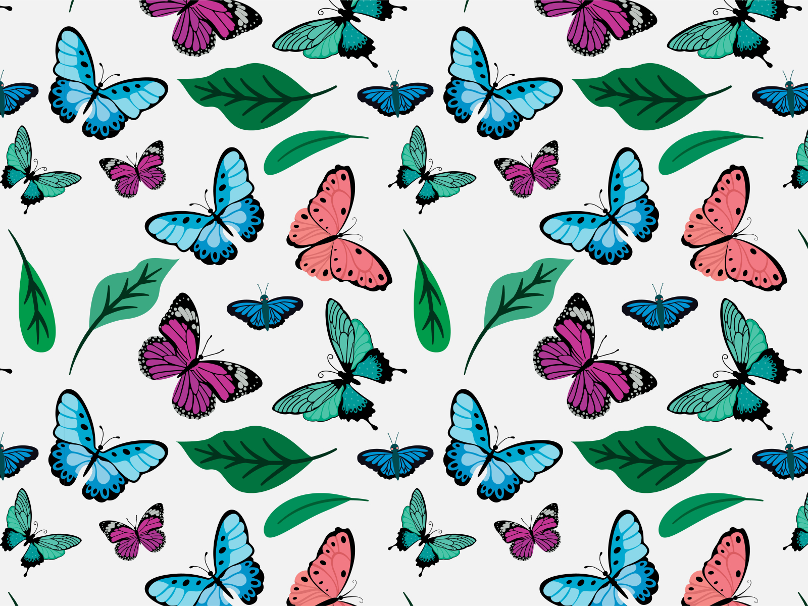 butterfly with leaf pattern by Fahim Ahmed on Dribbble