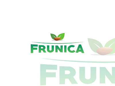 Frunica nut company logo brand branding company logo design flat flat design graphic design icon illustration logo nut company vector