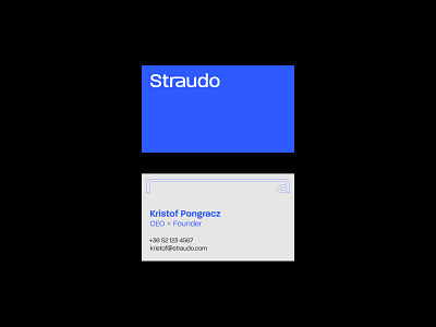 Straudo — Branding branding business card design duolution logo logotype parvizbayram print stationery typography