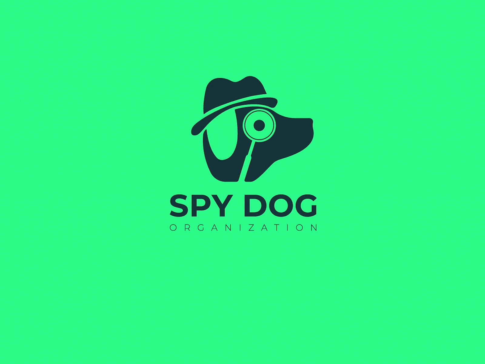 Spy Dog Organization after effects animation animation design branding clean dogs logo special training vector